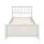 Base de lit plateforme simple en bois avec support en lattes de bois