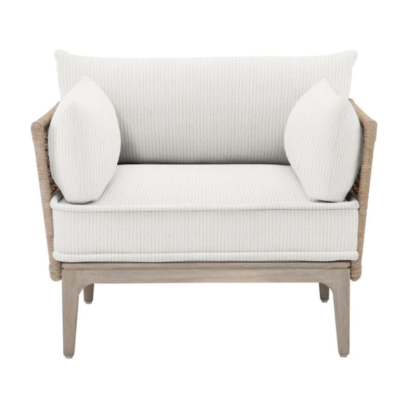 Catalonia Patio Chair with Cushions, Cream Outdoor Poly 6070-002
