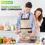 Ensemble de casseroles et de poêles antiadhésives 75 pièces Nuthausf, batterie de cuisine complète en céramique avec ustensiles de cuisson, ustensiles, ensemble de couteaux et accessoires, résistant aux taches, de qualité alimentaire, crème / brun
