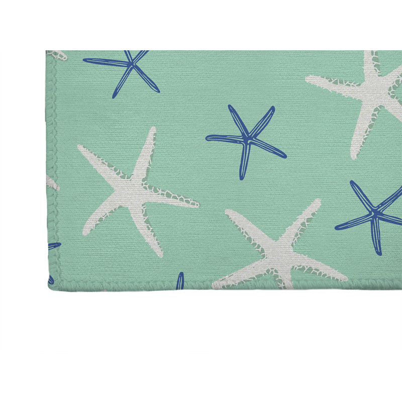 Tapis de cuisine Starfish, Rectangulaire 2 pi x 3 pi, Comme neuf
