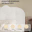 Lit plateforme tapissier avec tête de lit Boucle, base de lit Cloud, coins arrondis doux-558553780-558553783