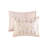Comforter In Blush With Metallic Geometric Theme And Square Pillow Sham Pattern Decorative Shams-119105430-119105435