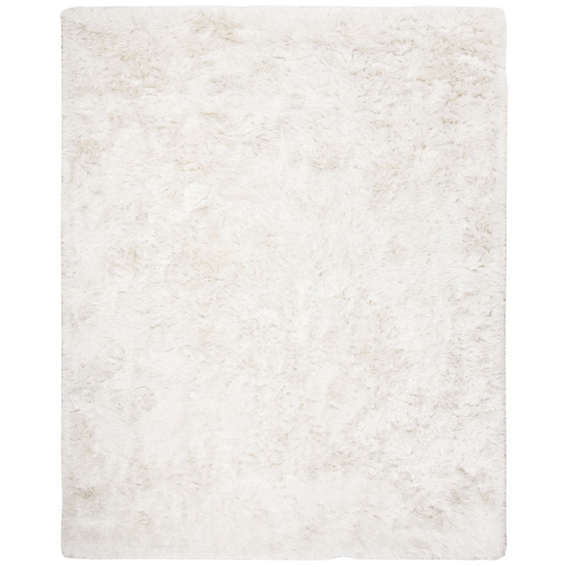 Morrell Hand Tufted Shag Solid Color Area Rug, Rectangle 10 pi x 14 pi