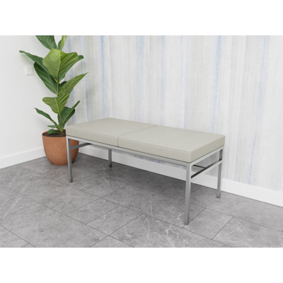 Avon Rx Healthcare Waiting Reception 2 Seat Bench Metal Frame 550 LB Capacity