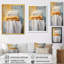 Linge à linge blanc et orange 2 - Art mural-1418053737