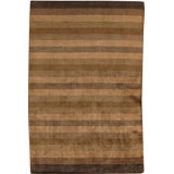 Striped Area Rug in Brown