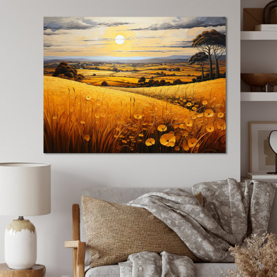 " Countryside Rustling Wheat Field III "