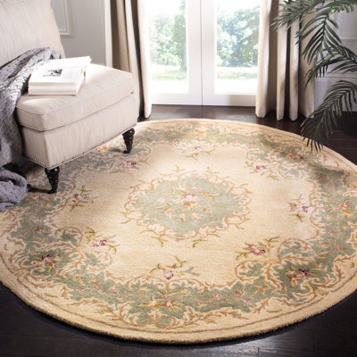 Molter Hand Tufted Wool Floral Rug