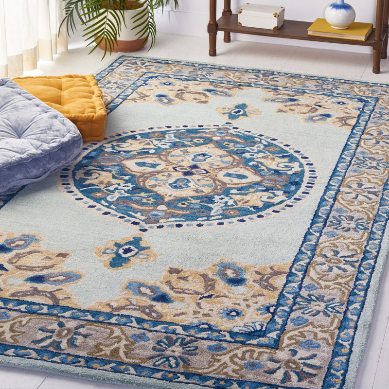 Rafael Hand Tufted Wool Oriental Rug, Round 6'