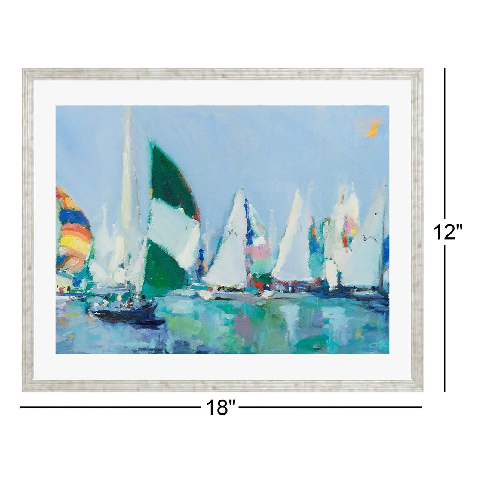 Parking Lot by Curt Crain, 12"H x 18"W, Pattern Silver