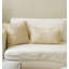 Housse de coussin beige en coton à 100%, 16,9 po x 16,9 po | Lavable à la machine, programme de lavage à la main | Tissu doux et durable, parfait pour la décoration intérieure et le confort | Idéal pour les accessoires de canapé, de canapé et de chaise-113177753