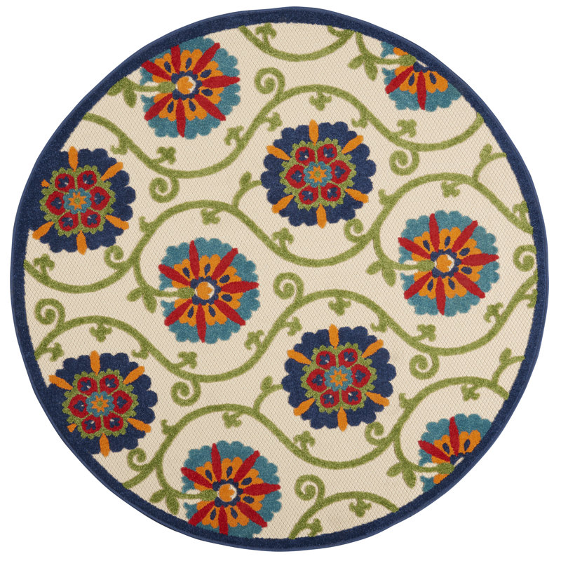 Tapis bleu Newton, Rond 5 pi 3 po