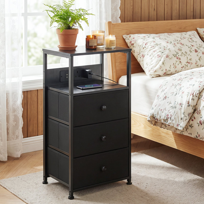 Bedside Table, Black