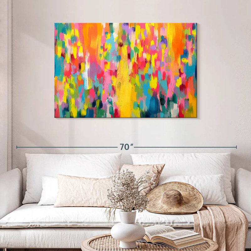 Avery Abstract Vibrant Mix I, H 30 po x l 45 po