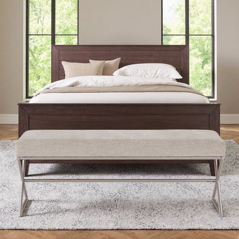 Banc rembourré Chic Taupe Chenille