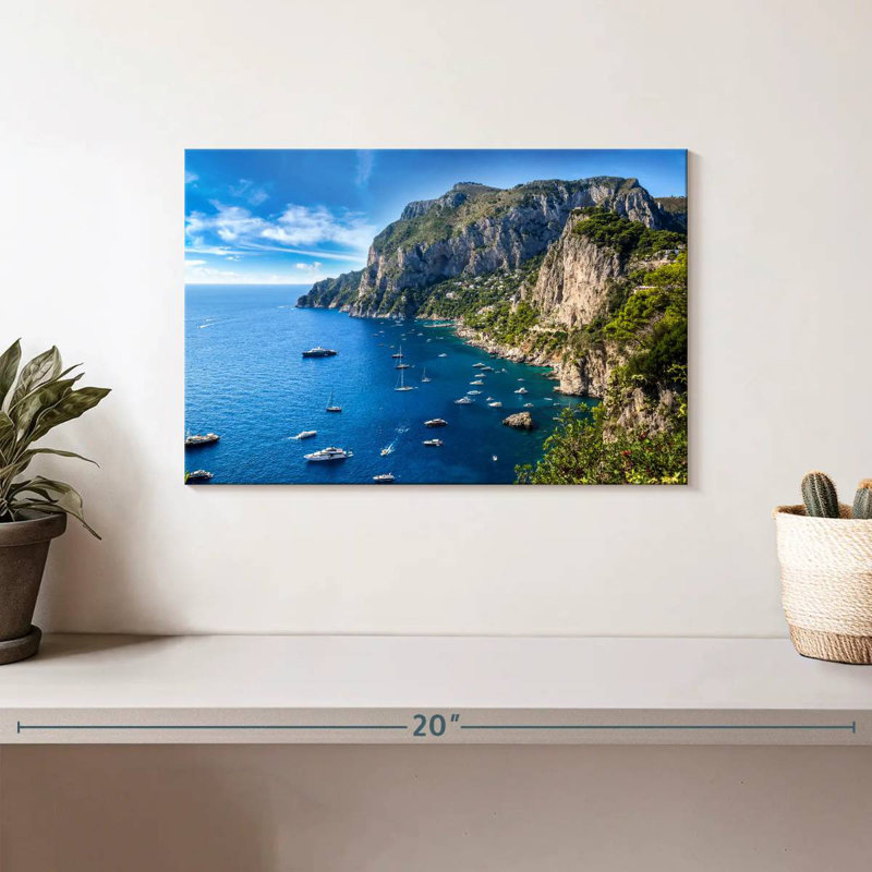 Gillard, île de Capri, H 8 po x l 12 po