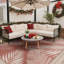 Tapis d'extérieur portatif rouge / beige Elkader Christmas-1151547014-1177187796