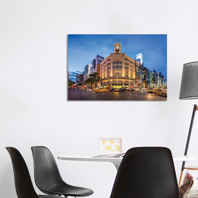 Wako Department Store, Ginza, Tokyo by Jan Becke - Wrapped Canvas Print