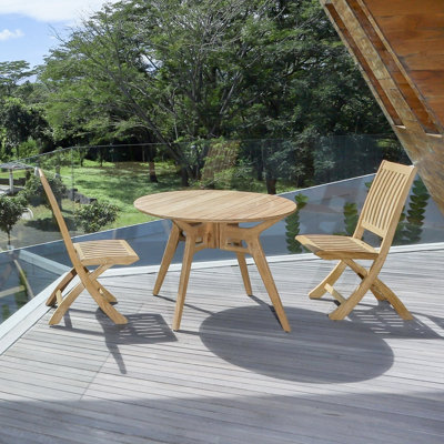 Outdoor Round Teak Dining Table