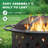 Patio 30 in. Round Steel Fire Pit