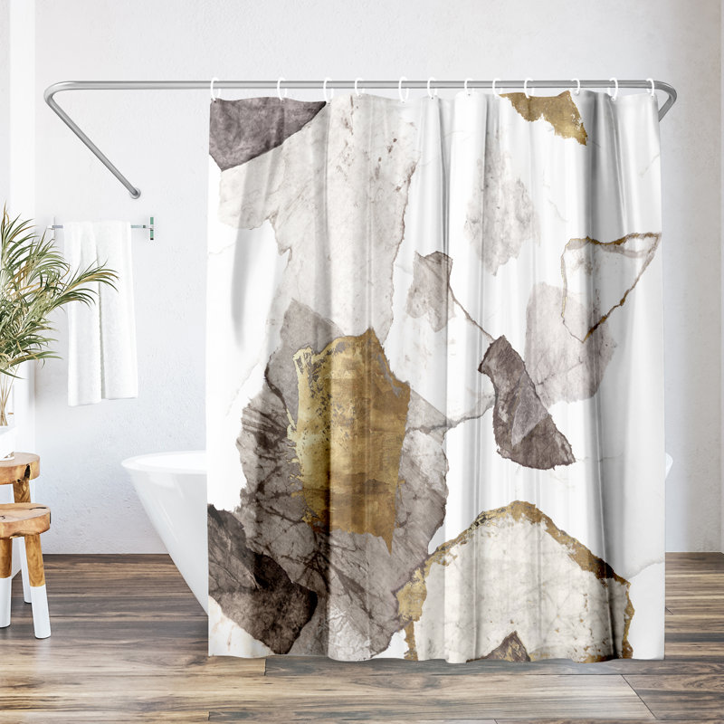 Abstract Shower Curtain Amplified by PI Creative Art, PI Amplified Abstract