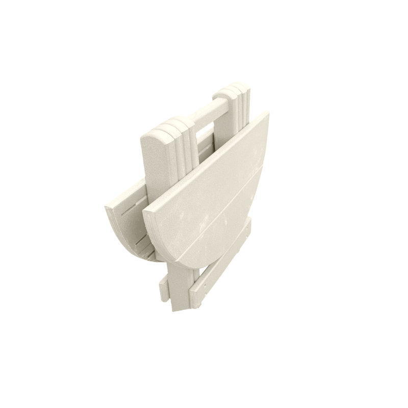 Table d'appoint pliante pour patio Phat Tommy, Blanc