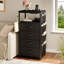 40cm W Metal Bedside Table-1593717522
