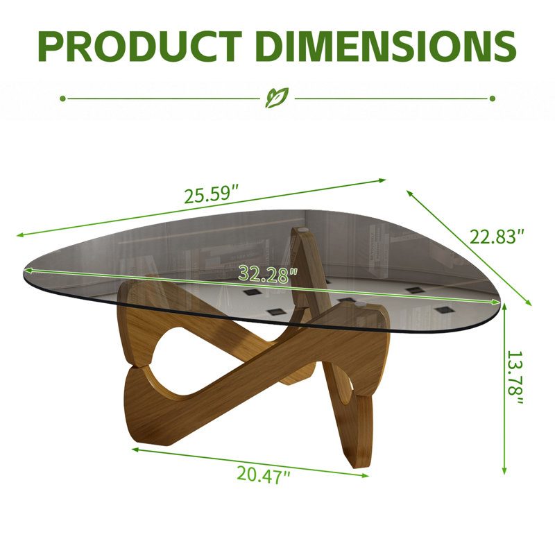 Table basse Modern, Noyer
