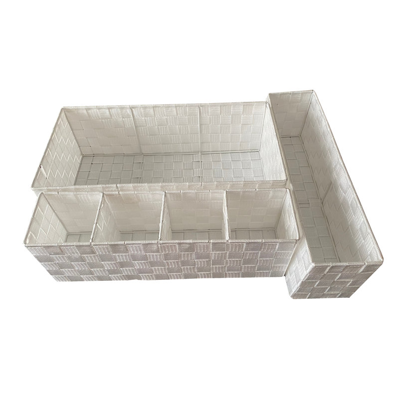 Rebrilliant Decorative Bin, White