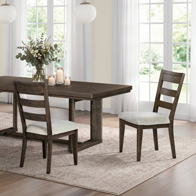 Ashal Polyester Ladder Back Side Chair Dining Chair