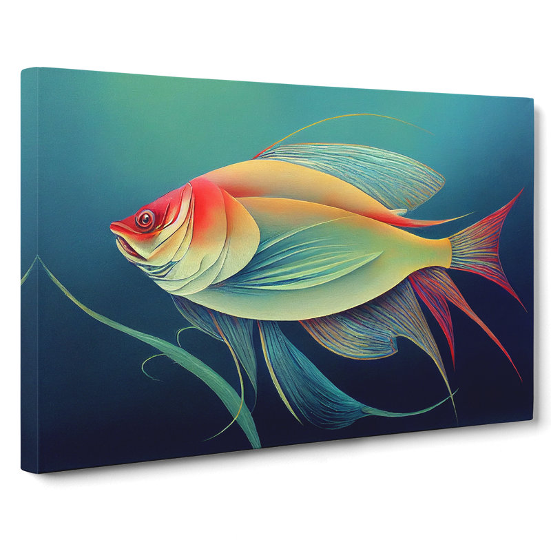 Fish Portrait Vol.3 - Wrapped Canvas, 35cm H x 50cm W x 3cm D