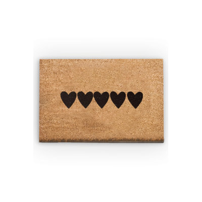 Premium 100% Coco Doormat, 15.7 x 23.6 inches | Non-Slip Underside for Safety | Machine Washable at 86°F | Eco-Friendly & Durable | Perfect for Entryways & Patios | Stylish & Functional Home Décor