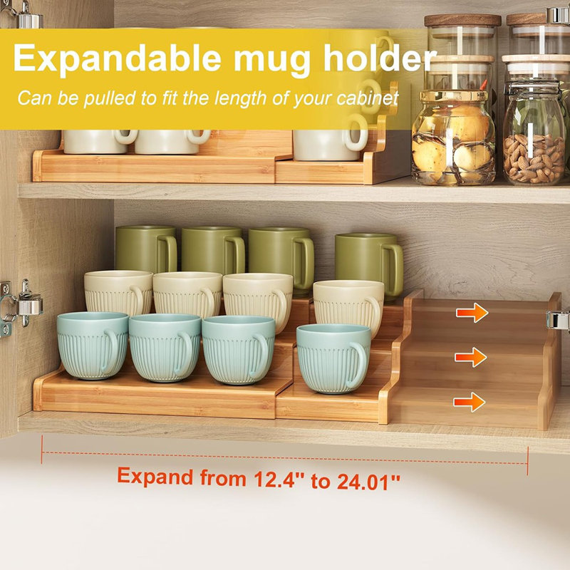 Porte-gobelet extensible à 3 niveaux pour porte-gobelet de comptoir