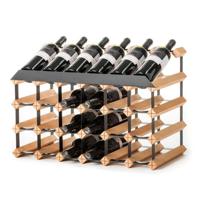Hilal Show Solid Wood Wine Bottle Rack