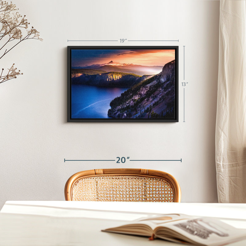 «Crater Lake Sunrise», reproduction sur toile, H 13 po x l 19 po