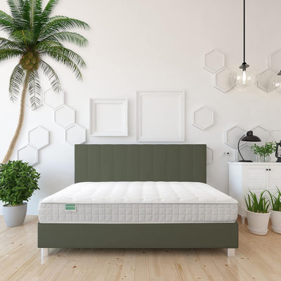 Bally Mattress - Organic Latex Coconut Coir 8" Medium 3Layered Comfortable Sleep Bed Dust Free