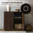 Martha Modern 32.6"W 2 Door Solid Wood Fluted Accent Cabinet-1805830566