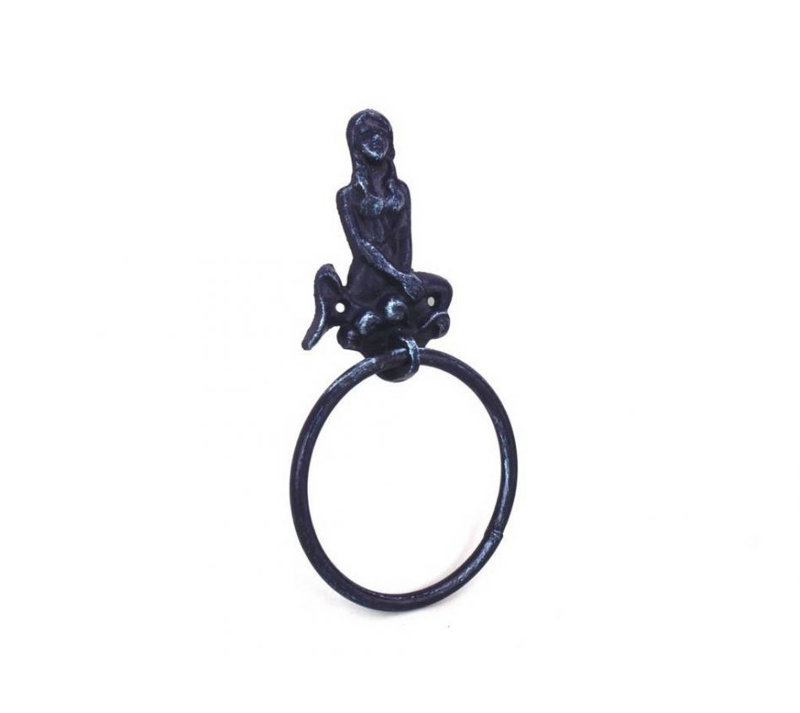 Anneau à serviettes sirène Wetzel, Bleu foncé