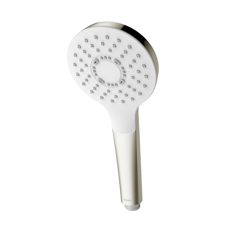 TOTO® G Series 1.75 GPM Single Spray 4 inch Round Handshower with COMFORT WAVE Technology, Brushed Nickel
