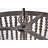 3-Light Slate Wood Beads Bowl Chandelier