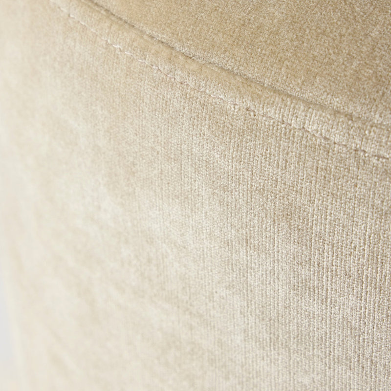 Ostrich Fluff Pouf, Porcelain/Cream