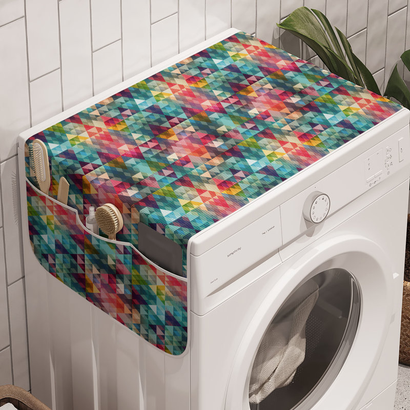 Multicolore Ambesonne, machine à laver abstraite, paquet de 2 47 po x 18,5 po