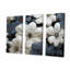 «Essential Forms Blooms - Violets», ensemble d'art sur toile-107766485-107766487