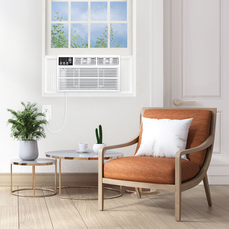 Whirlpool 8,000 BTU Window Mounted Air Conditioner with Supplemental Heat, 8000