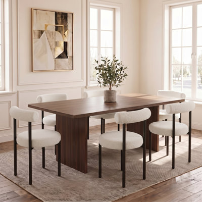 Contemporary Chic Upholstered Dining Chairs