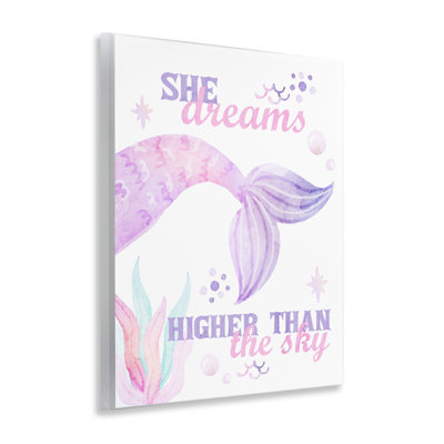 Plaque murale She Dreams High Than The Sky, design par Kim Allen