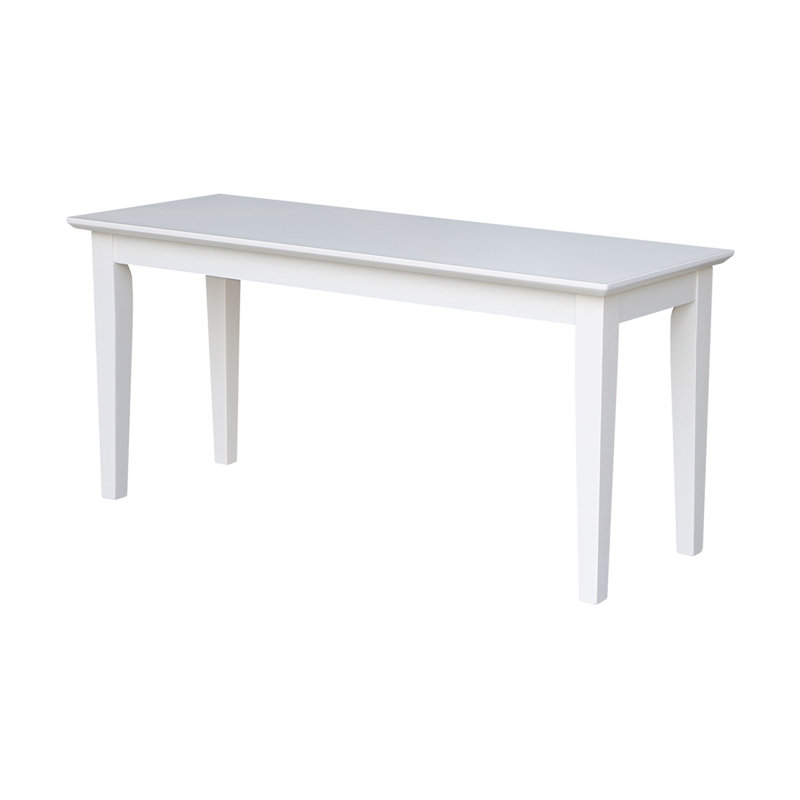 Bethanni Solid Wood Bench, White
