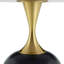 Table basse 23,6 pouces, table d'appoint circulaire, table de salon en métal-1473557268