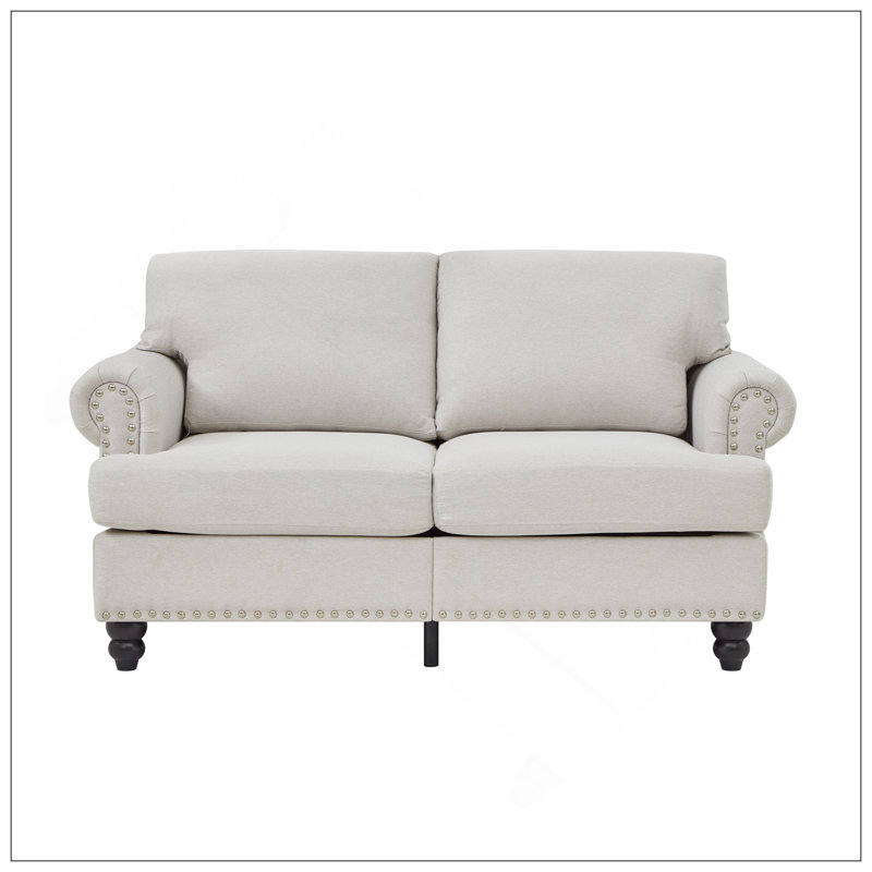 Canapé en tissu 59,5 po 59 po, Beige