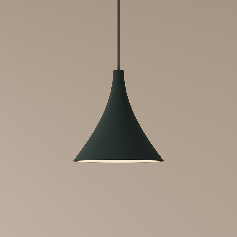 Gota Pendant Light, Black, Cobalt, 14" H x 9.84" W x 9.84" D